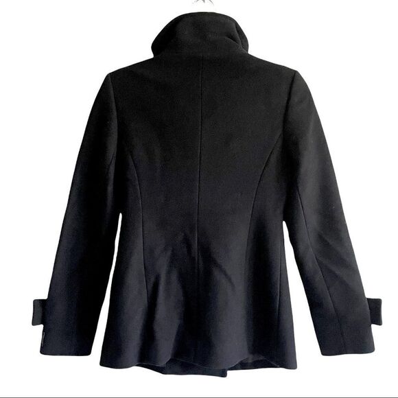 Aritzia Babaton Howell Wool Cashmere Double Breasted Winter Jacket Coat Black XS - Picture 4 of 7